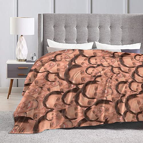 Funny Blanket Super Soft and Thick Four Seasons Anti-Pilling Flannel Throw Blanket Suitable for Sofa Car Bed Camping Adult Kids Keep Warm，50"X40"