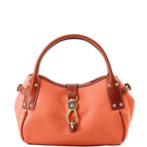 Dooney & Bourke Pebble Grain Small Logo Lock Satchel