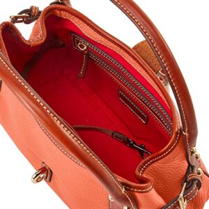 Dooney & Bourke Pebble Grain Small Logo Lock Satchel