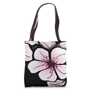 tree blossoms, flowers tote bag