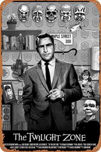 decleezw the twilight zone metal sign novelty club room man cave wall decorprint poster 8x12 inch