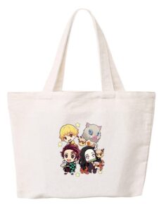 kpop anime backpack merchandise canvas shoulder bag, hobo crossbody handbag casual tote bag for girls women gifts（p）