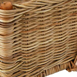 Creative Co-Op Decorative Rattan Hanging, Natural Basket