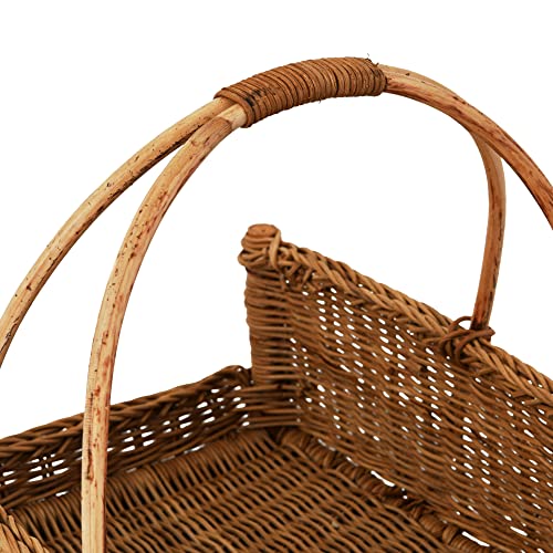 Creative Co-Op Decorative Rattan Hanging, Natural Basket