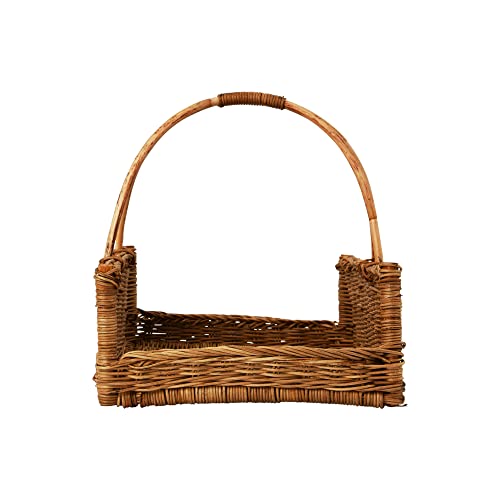 Creative Co-Op Decorative Rattan Hanging, Natural Basket