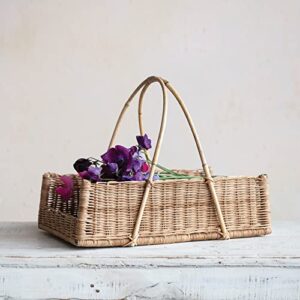 Creative Co-Op Decorative Rattan Hanging, Natural Basket