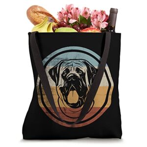Retro Vintage Dog Design English Mastiff Tote Bag