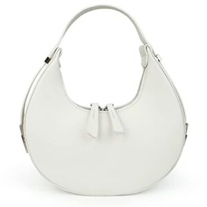 women mini white purses shoulder crescent bag small clutch trendy satchel bags hobo handbag white