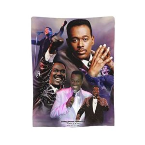 DOTZRLT Luther Singer Vandross Blanket Printed Flannel Blanket Home Decor Soft Comfortable Warm Throw Blankets 80"x60"