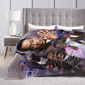 DOTZRLT Luther Singer Vandross Blanket Printed Flannel Blanket Home Decor Soft Comfortable Warm Throw Blankets 80"x60"