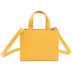 qiayime purse and handbag protect black women bag fashion ladies pu leather top handle shoulder satchel bag tote crossbody (yellow)