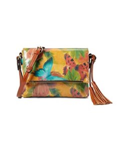 patricia nash corfu crossbody watercolor butterfly print one size