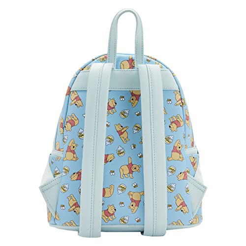 Loungefly Disney Winnie the Pooh All Over Print Womens Double Strap Shoulder Bag Purse