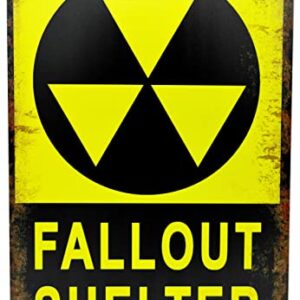 Fallout Shelter Man Cave Decor Accessories Game Room Mancave Decorations Fallout Merchandise Metal Sign 8x12" Inches