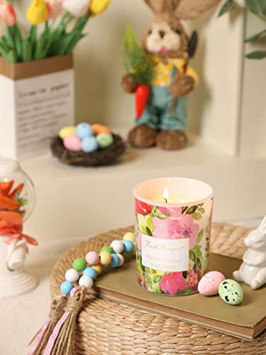 Spring Candle Gardenias Scented Large Candle Gift 2 Wick, 14oz