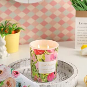 Spring Candle Gardenias Scented Large Candle Gift 2 Wick, 14oz