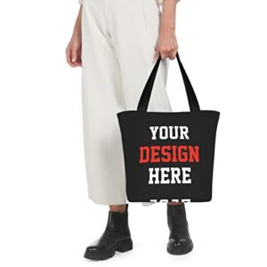 Custom Tote Bag Personalized Shoulder Bags Custom Handbag For Women Design Photo Text Teacher For Travel Shopping Personalized Gifts