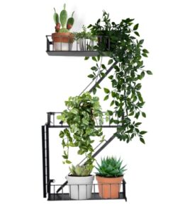 versatile kas 3-tier fire escape shelf new york decorative floating hang wall shelves for action figures planter