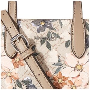 Nine West Candance Mini Tote Crossbody Monterose Logo Floral One Size