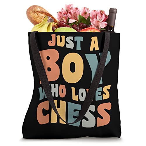 Just A Boy Who Loves Chess Apparel for Chess Player Tote Bag