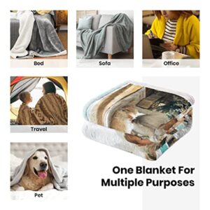 Custom Blanket Throw Blanket Custom Blankets with Photos Gifts For Mom Father Friends Family Pets Dogs Cat Personalized Picture Blankets Flannel Warm Comfortable With Skin Friendly Texture Easy Clean