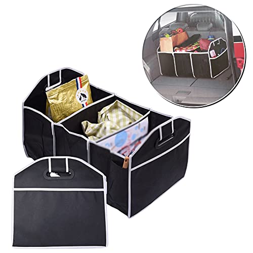 KOWMsnh Closet Mounted Storage Collapsible Car Trunk Storage Bag Organizer Car Accessories Organizer Portable Cars Storage Black for Auto Trucks Trunk Box