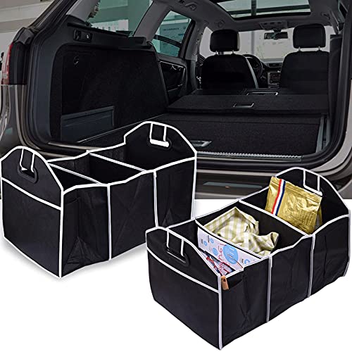 KOWMsnh Closet Mounted Storage Collapsible Car Trunk Storage Bag Organizer Car Accessories Organizer Portable Cars Storage Black for Auto Trucks Trunk Box