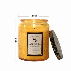 Luxury Scented Candles 2 Packs for Home Scented, 100% Soy Wax, Contains Two Kinds of Candles, Lavender and Vanilla, Gifts for Women Mother and Friends