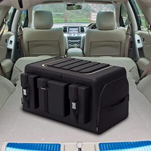 KOWMsnh Closet Mounted Storage Collapsible Car Organizer Trunk Storage Bag Car Accessories Organizer Portable Cars Storage Black for Auto Trucks Trunk Box Boxs (Size : A)