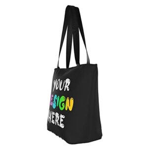 Custom Tote Bag Personalized Shoulder Bags Design Photo Text Custom Handbag For Women Teacher For Travel Shopping Personalized Gifts