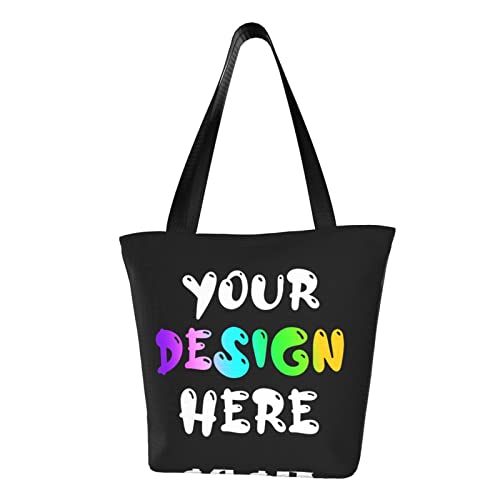 Custom Tote Bag Personalized Shoulder Bags Design Photo Text Custom Handbag For Women Teacher For Travel Shopping Personalized Gifts