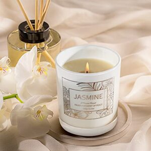 2 Pack Jasmine Candles for Home Scented, 23 OZ Aromatherapy Candles Gifts for Women Soy Wax Long Lasting Jar Candles for Mothers Day Gifts Birthday Mom Thanksgiving Day Present