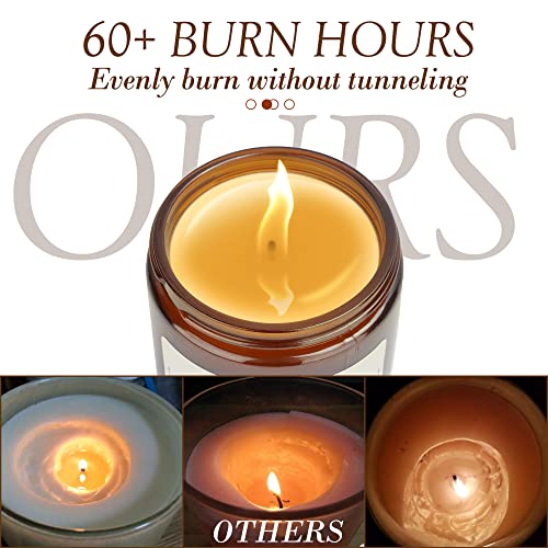 Candles for Home Scented, 60 Burn Hours 9oz Scented Candles Gift for Women, Stress Relief Gifts, Birthday Gifts (Cream Orange)