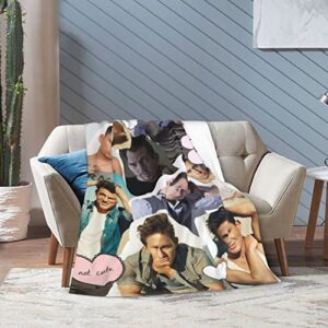 Channing Tatum Collage Blanket Ultra-Soft Micro Fleece Lightweight Warm Throw Blanket Suitable for Bedrooms Sofa and Travel Air Conditioning