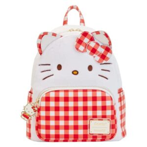 loungefly sanrio hello kitty gingham double strap shoulder bag