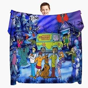 cartoon blanket, 50″x40″ ultra-soft flannel throw blanket ,teens adults birthday gifts blanket for couch sofa bed -1