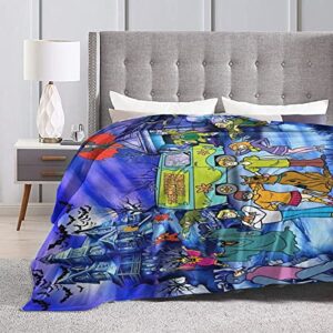 Cartoon Blanket, 50"x40" Ultra-Soft Flannel Throw Blanket ,Teens Adults Birthday Gifts Blanket for Couch Sofa Bed -1