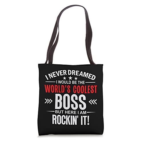 Cool Boss Decor,Best Boss,Worlds Greatest Boss,Coolest Boss Tote Bag