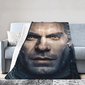 Henry Cavill Blanket Ultra-Soft Micro Fleece Lightweight Warm Throw Blanket Suitable for Bedrooms Sofa and Travel Air Conditioning