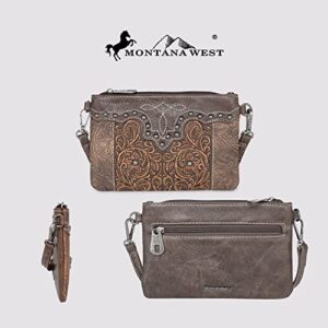 Montana West Embossed Collection Crossbody Bag Western Purses for Women MW1099-181CF