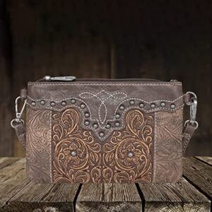 Montana West Embossed Collection Crossbody Bag Western Purses for Women MW1099-181CF