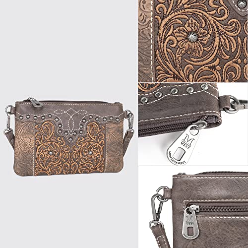 Montana West Embossed Collection Crossbody Bag Western Purses for Women MW1099-181CF