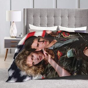 Tom Cruise Blanket Ultra-Soft Micro Fleece Lightweight Warm Throw Blanket Suitable for Bedrooms Sofa and Travel Air Conditioning