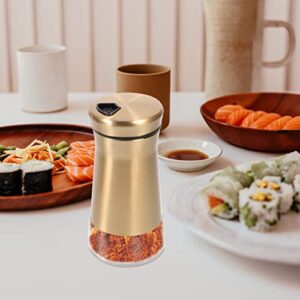 Kichvoe 2Pcs Stainless Steel Salt and Pepper Shakers Set Seasoning Shaker With Holes and Lids Seasoning Bottles Kitchen Bottles