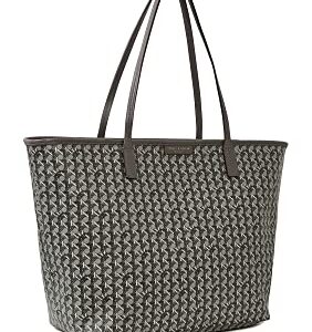 Tory Burch Women's Ever-Ready Tote, Zinc, Grey, Print, One Size