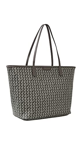 Tory Burch Women's Ever-Ready Tote, Zinc, Grey, Print, One Size