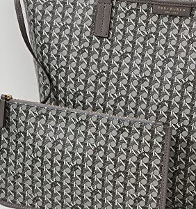 Tory Burch Women's Ever-Ready Tote, Zinc, Grey, Print, One Size