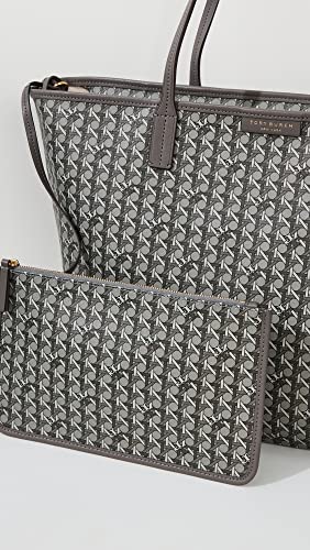 Tory Burch Women's Ever-Ready Tote, Zinc, Grey, Print, One Size