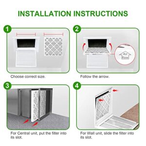 Anycore 10x10x1 AC Furnace Air Filter, 6 Pack MPR 600 MERV 8 Pleated HVAC AC Filter (exact dimensions 9.81x9.81x0.81 inch)