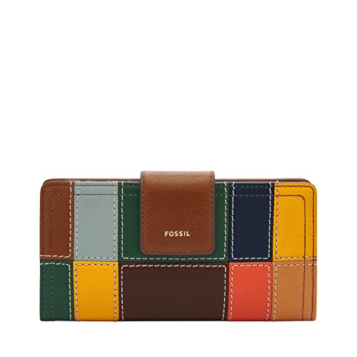 Fossil Women's Logan Leather RFID-Blocking Tab Clutch Wallet